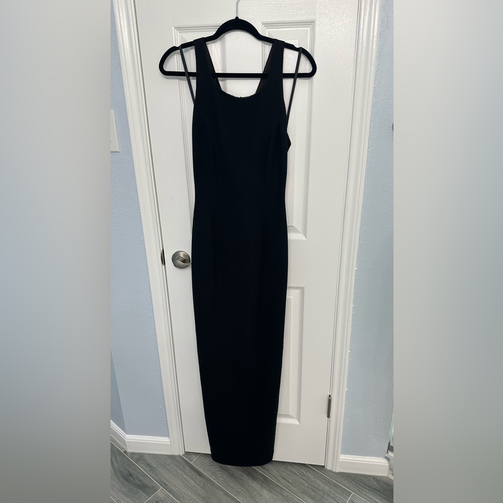 Black formal floor length dress